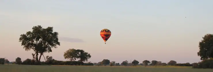 Hot Air Balloon flight over the Okavango Delta, Botswana