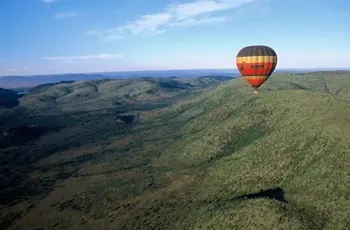 The air is calm in the early mornings ideal for hot air balloon flights