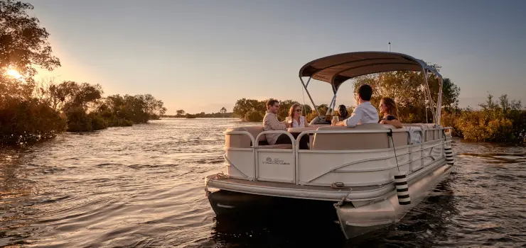 Sunset cruise on the Zambezi River