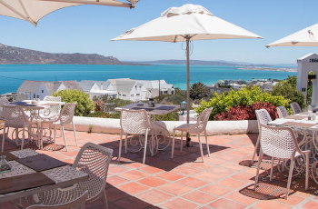 The verandah at the Farm House Hotel, Langebaan Lagoon