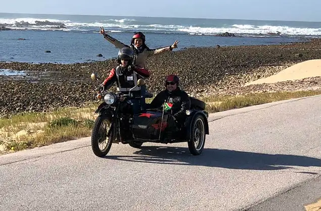 An adventure of a side car, Cape Town 