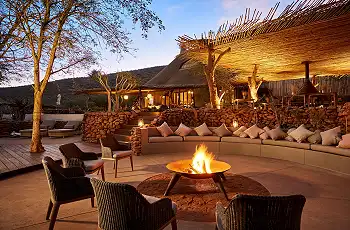 Relax in the evenings around the camp boma
