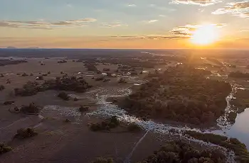 The winding waterways of the Okavango Panhandle