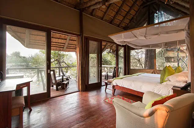 Room Interior at Rhino Post Safari Lodge, Kruger Park, South Africa