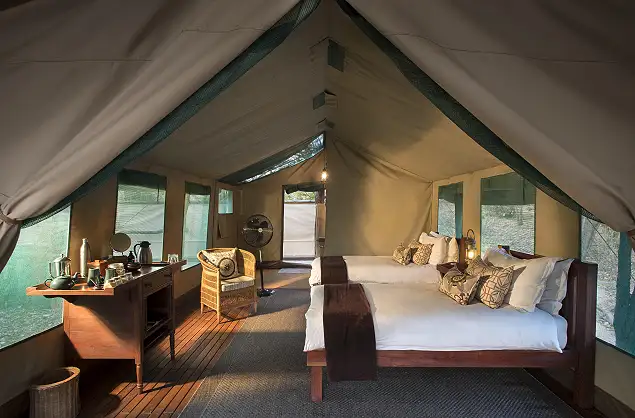 Kanga Camp, Tent Interior