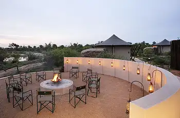 Enjoy dinner around the Boma at Thabamati Luxury Tented Camp