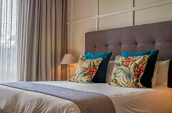 Luxury bedrooms at the Weinberg Hotel
