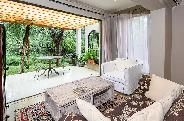 Relax on your private veranda at Khaya Ndlovu Safari Manor