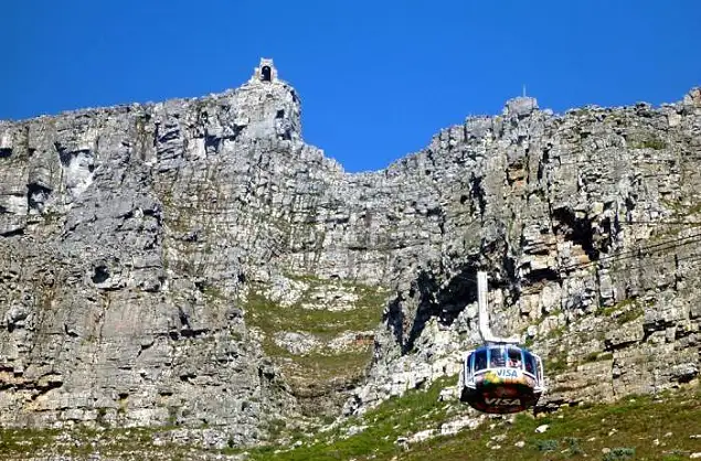 Take the cable car down Table Mountain