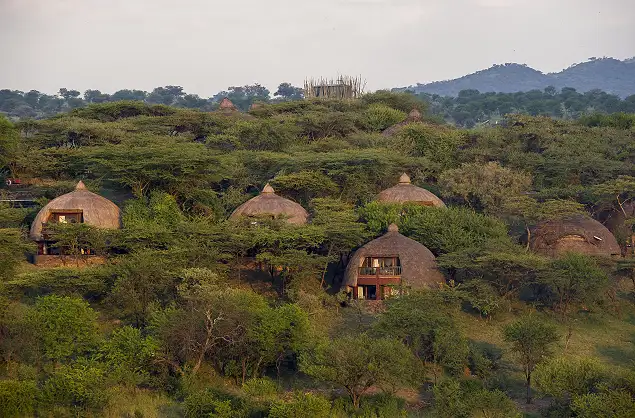 Accommodation units at Serengeti Serena, Tanzania