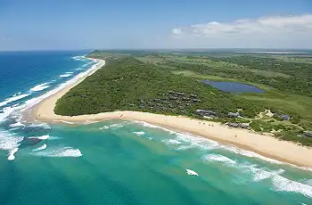 Aerial view White Pearl Resort, Mozambique