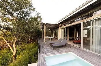 Each suite at Kapama Karula has its own pool