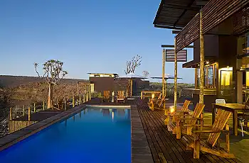 Swimming pool with a view at Fish River Lodge
