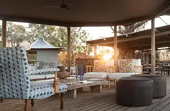 Main area at Little Vumbura, Botswana