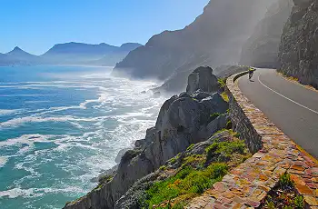 Gorgeous views of the ocean and mountains as you travers the Chapman's Peak road