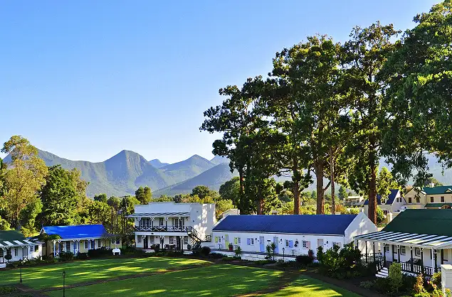 Tsitsikamma Village Inn surrounded by lush gardens