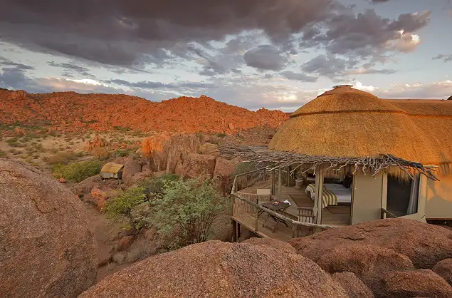 View of the rooms at Mowani Mountain Camp