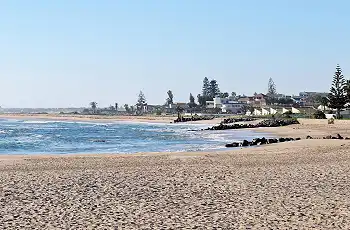 View of Swakopmund and the beaches