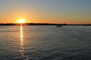 Sunset on the Zambezi River