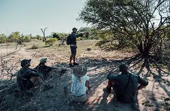 Guests also learn abut the trees and ecosystems while out on foot - Credit to Alex Shapiro, Lowveld Trails