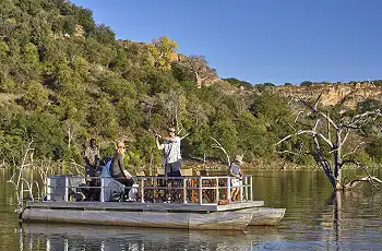 Fishing in the Malilangwe Wildlife Reserve 