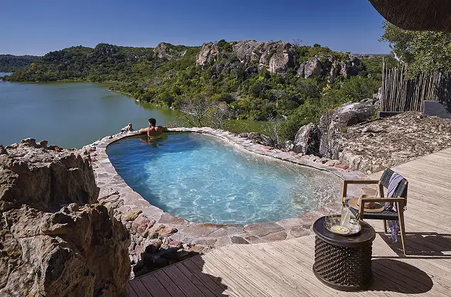 Swimming pool overlooking the gorge