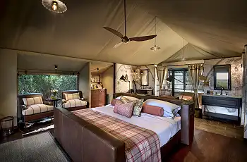 Tent Interior at Bateleur Camp, Masai Mara, Kenya