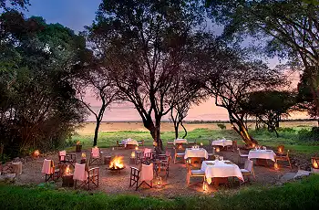 Bush dinner, Bateleur Camp, Masai Mara, Kenya