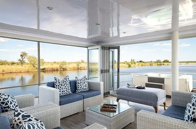 The lounge area with uninterrupted views