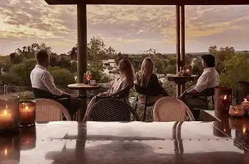 View of the River from the bar area