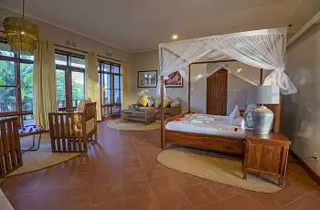 Tranquil and luxurious rooms await you at Ngorongoro Coffee Lodge