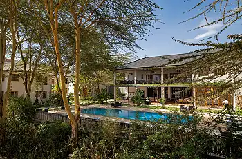 The gardens surrounding Kahawa House are tranquil and relaxing