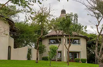 Hotel grounds at Lake Manyara Serena Safari Lodge