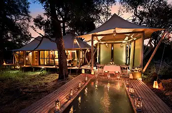 Dining on your private deck overlooking the Delta