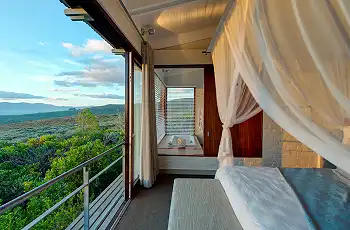 Luxury room with a view at Grootbos Forest Lodge