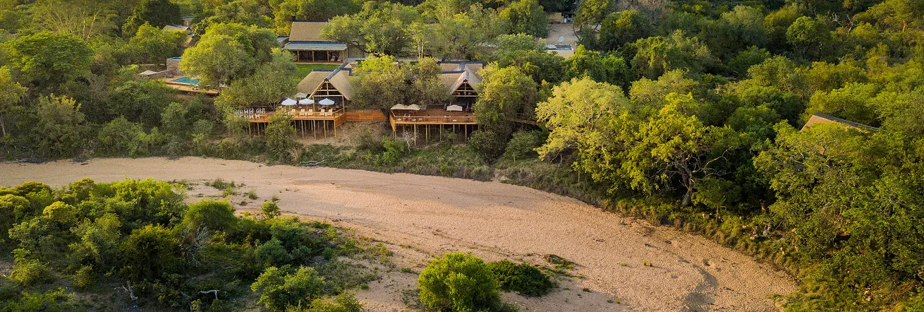 Aerial view Thornbush Game Lodge, South Africa