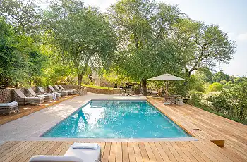 Swimming pool, Thornbush Game Lodge, South Africa