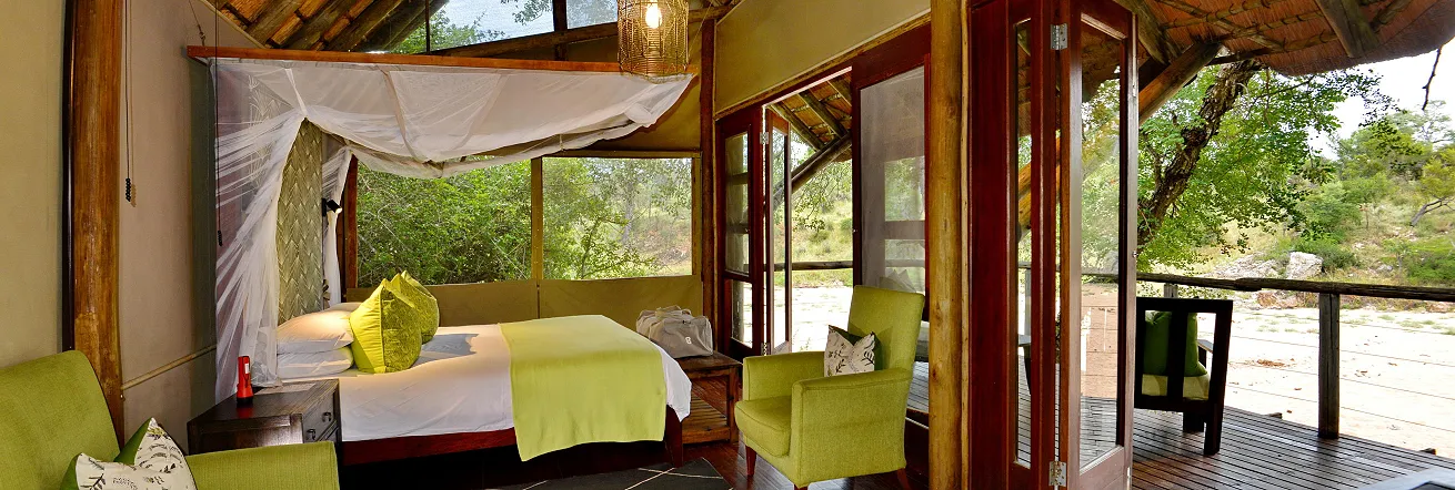 Luxury rooms at Rhino Post Safari Lodge