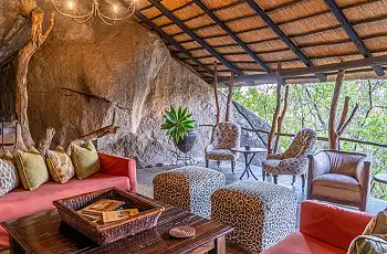 The main area at Amalinda Lodge