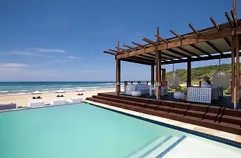 Stunning beach views from the pool at White Sands