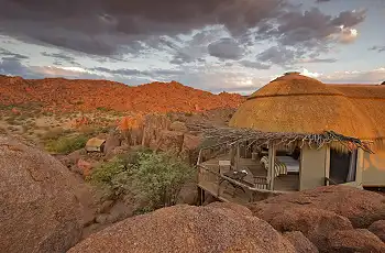 Accommodation at Mowani Mountain Camp, Damaraland
