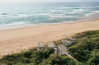 Beach views at Thonga Beach Lodge