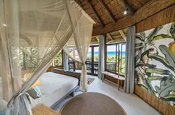 Luxury bedrooms at Thonga Beach Lodge