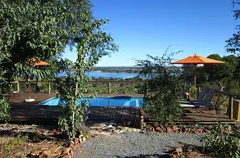 View from the pool at Chobe Elephant Camp