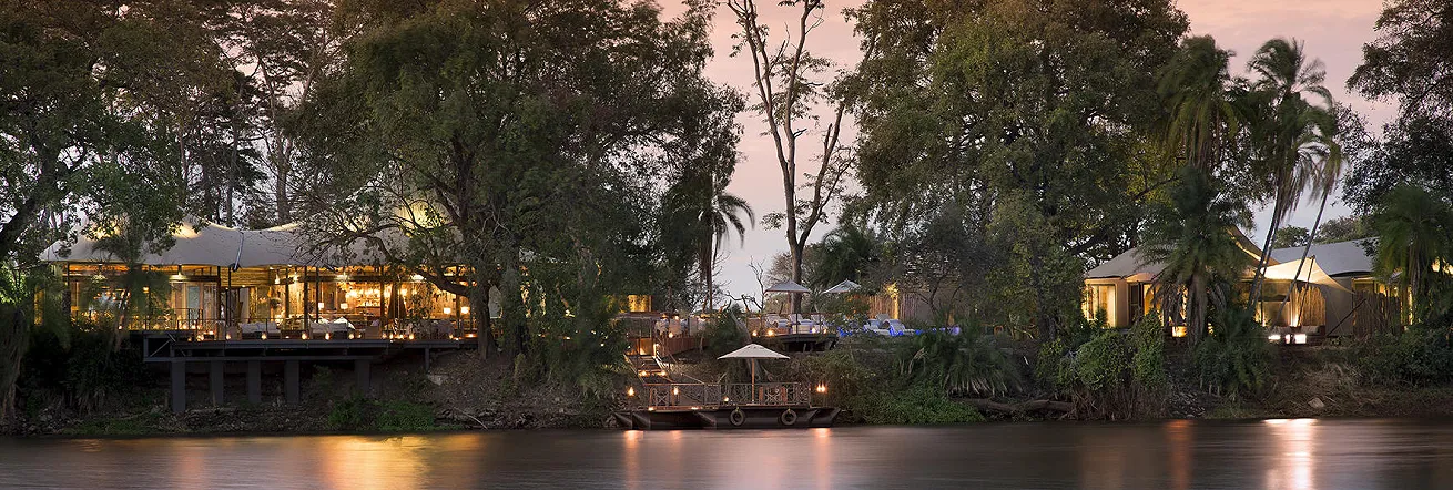 Thorntree Lodge just above the Victoria Falls, Zambia