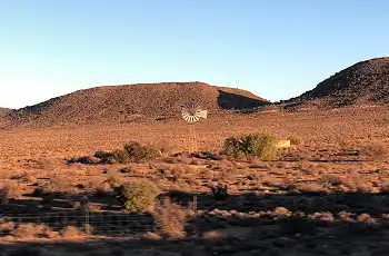 A lone windmill in the Tankwa Karoo National Park