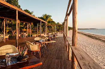 Main area in front at Bazaruto Island Resort, Mozambique