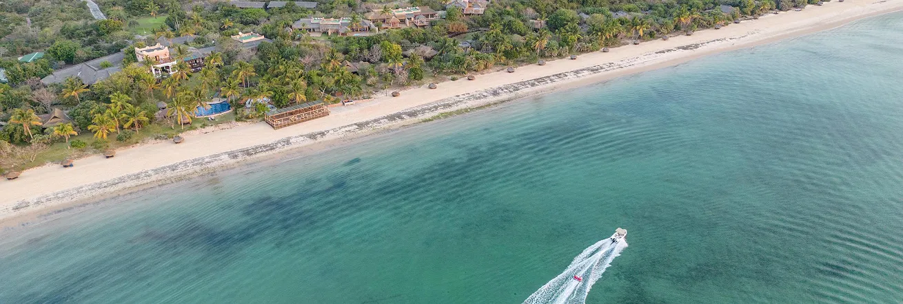 Crystal clear waters of the Bazaruto coast, Mozambique