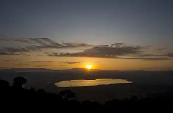 Sunset over the Ngorongoro Crater