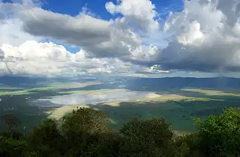 View inside the Ngorongoro Crater